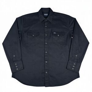 Wrangler Men's Black Casual Button Down Shirt